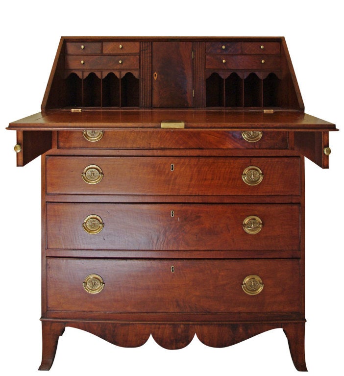 Philadelphia Federal Walnut Slant Lid Desk