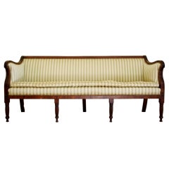 Antique Late Federal Mahogany Settee
