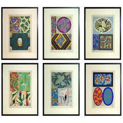 Set of Six Art Deco and Art Nouveau Prints