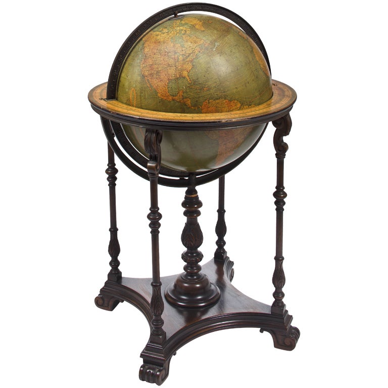 Terrestrial Library Floor Globe For Sale