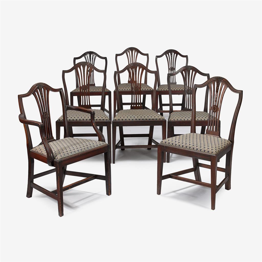 Set of Eight Federal Chairs