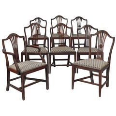 Antique Set of Eight Federal Chairs