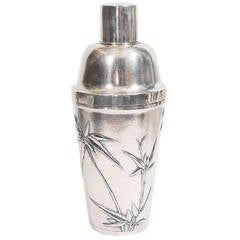 Chinese Export 800 Silver Cocktail Shaker by Zee Sung, circa 1920s