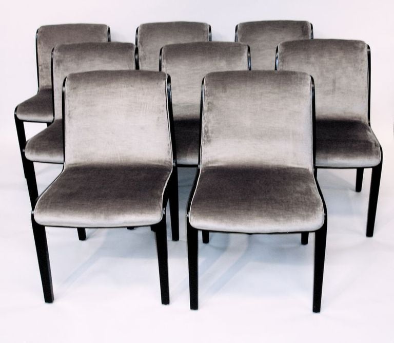 American Set of 8 Mid-Century Dining Chairs by Bill Stephens for Knoll