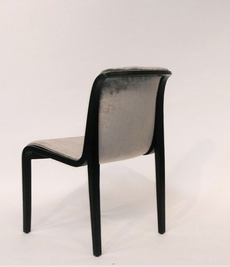 Wood Set of 8 Mid-Century Dining Chairs by Bill Stephens for Knoll