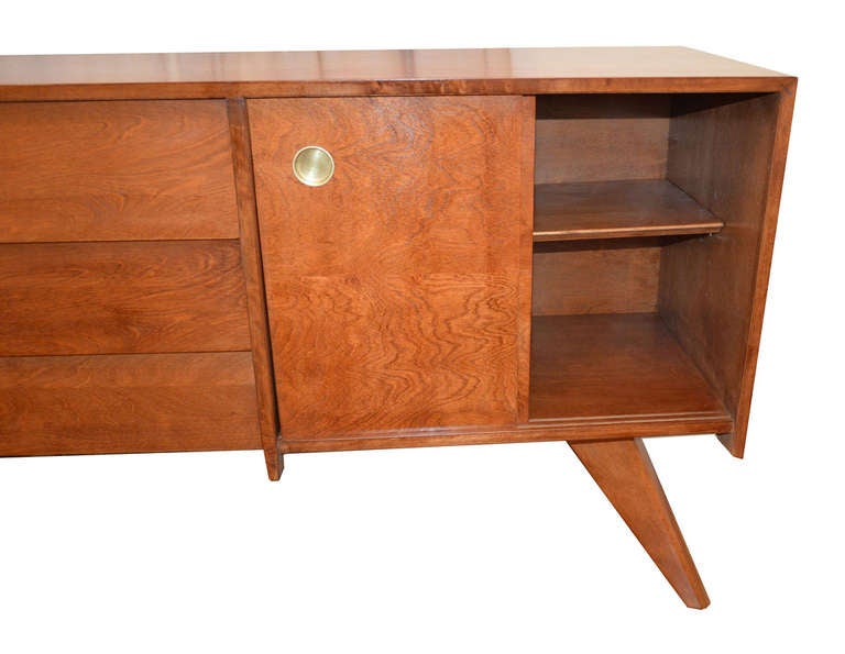 A vintage Russell Spanner maple sideboard.   This is one of Russell Spanners earliest designs from 1952 dubbed 