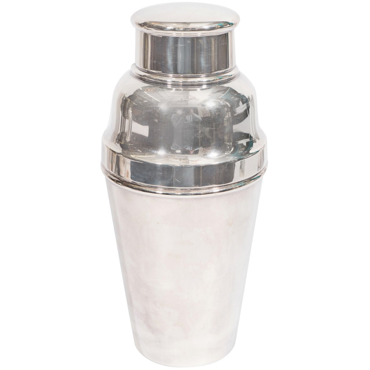 An Art Deco Kingsway Silver Plate Cocktail Shaker