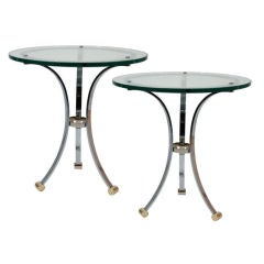 Pair of Mid Century Lamp Tables By Maison Jansen