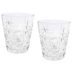 Vintage Pair of Sevres Crystal Vases or Ice Buckets 9