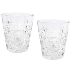 Vintage Pair of Sevres Crystal Vases or Ice Buckets