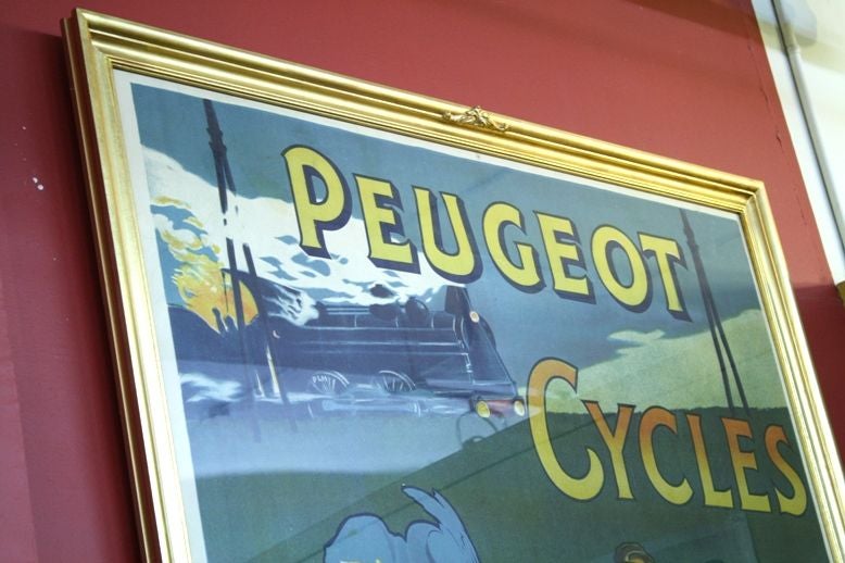 “Peugeot Cycles” Original Vintage Lithograph Poster