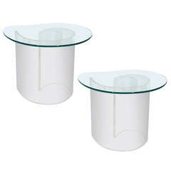 A Midcentury Pair of "Snail" Tables by Vladimir Kagan