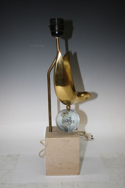 Late 20th Century  Fantastic Signed Philippe Jean Sculptural Table Lamp For Sale