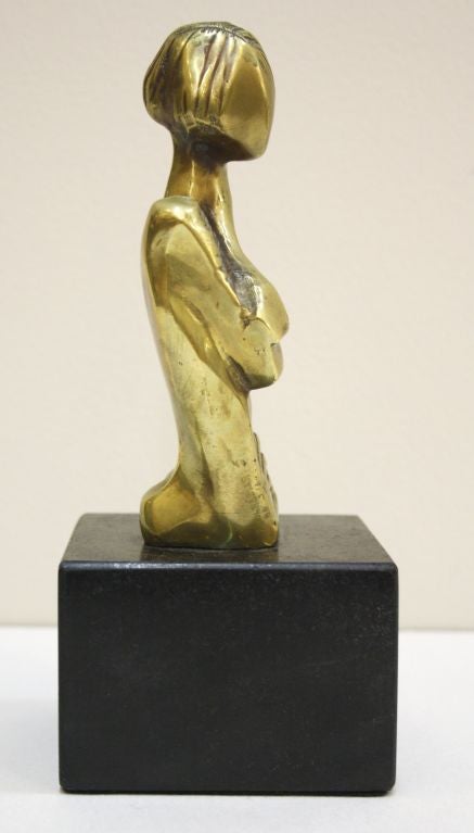 Brazilian Vintage Abstract Figural Sculpture by Heloisa Dolabella