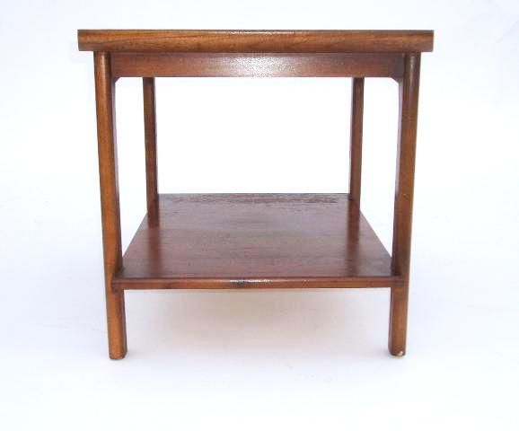 mid century two-tier side table
