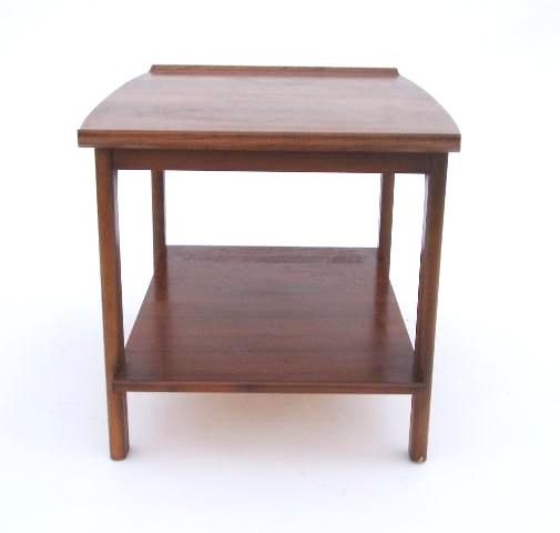 mid century two tier side table