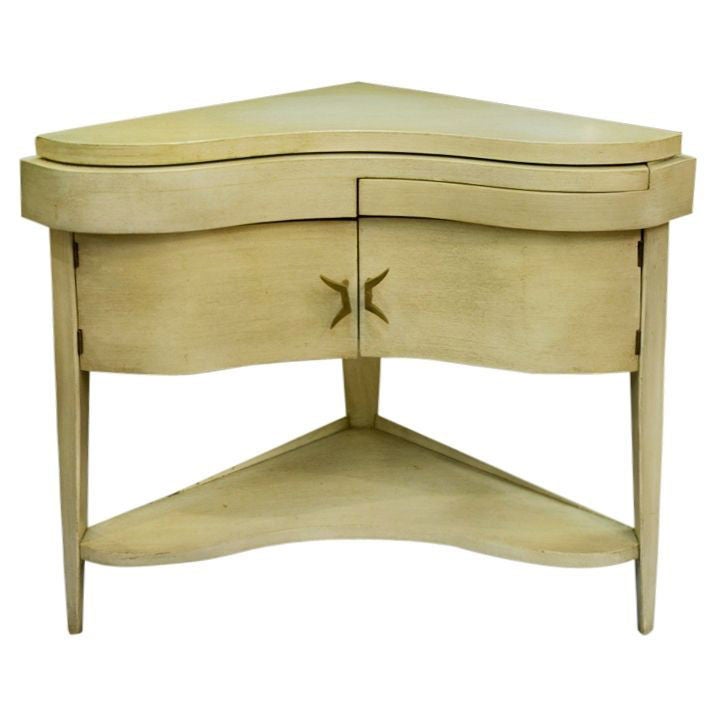 Pair of Italian Corner Side Tables