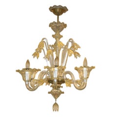 Murano Hand Blown Glass Chandelier