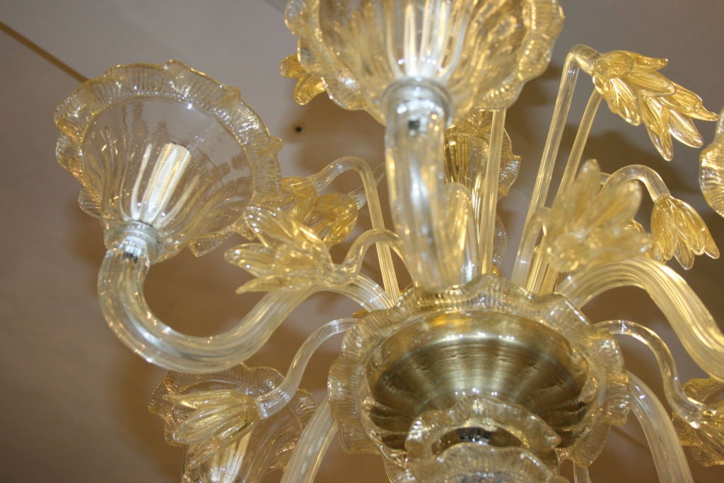 murano blown glass chandelier