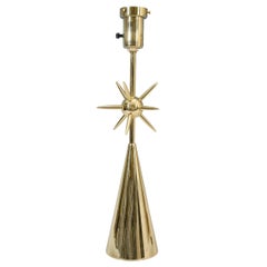 Vintage A Mid Century Brass Sputnik Table Lamp by Laurel