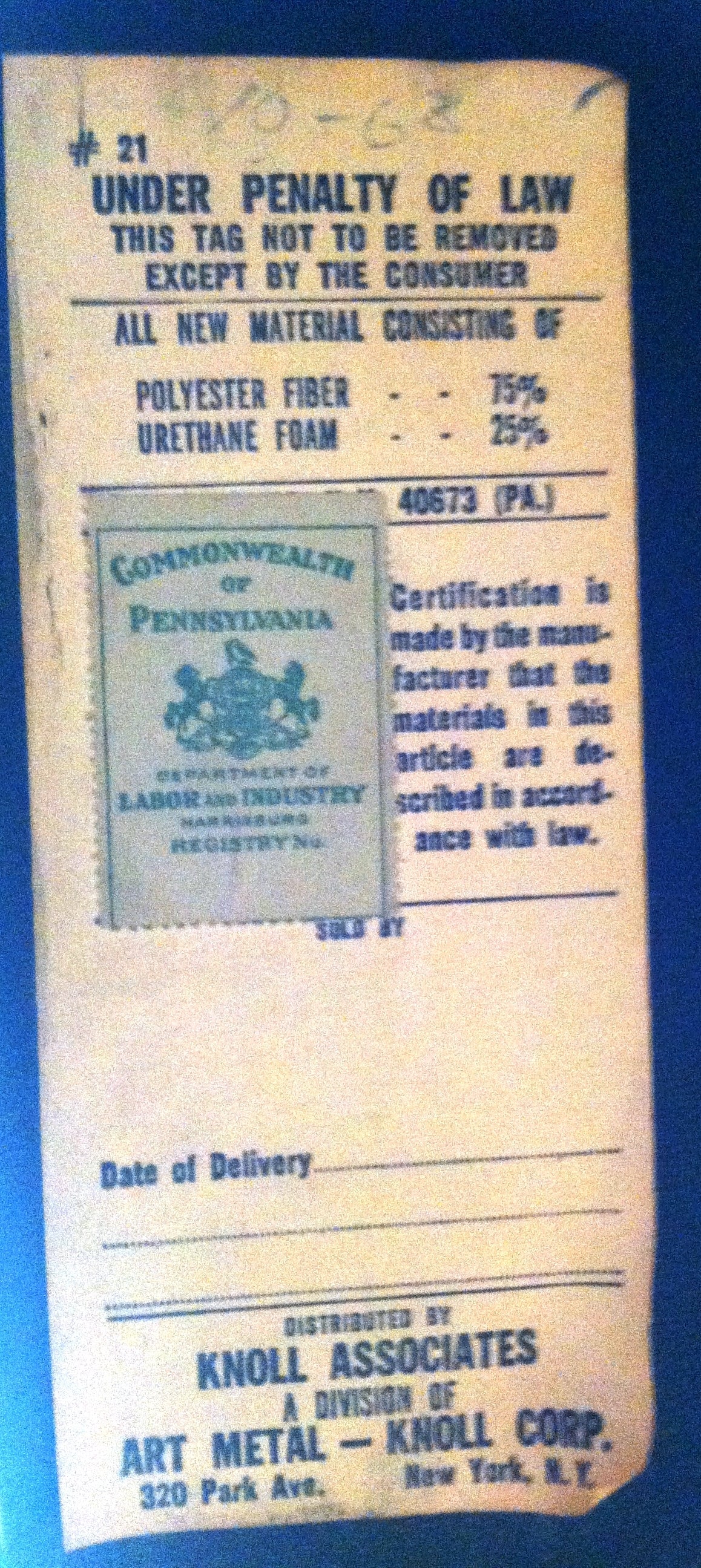 Dating knoll labels