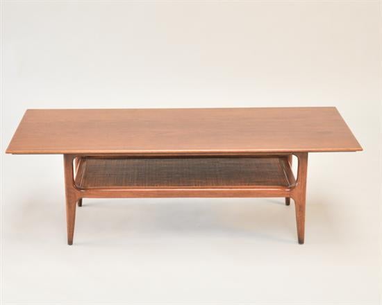 Mid Century Two-Tier Walnut Coffee Table