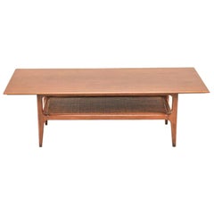 Mid Century Two-Tier Walnut Coffee Table