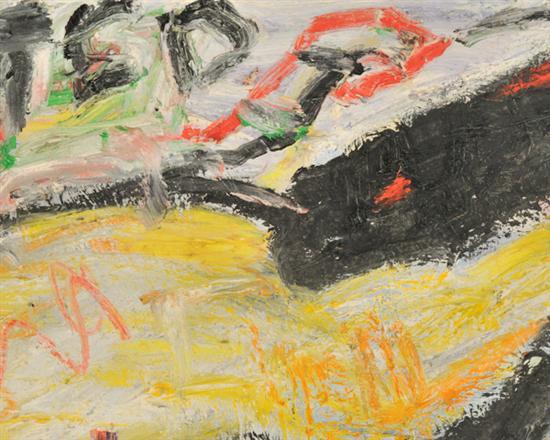 20th Century Abstract Expressionist Oil on Canvas by Theodore Roy Turner