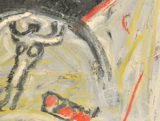 Abstract Expressionist Oil on Canvas by Theodore Roy Turner 1