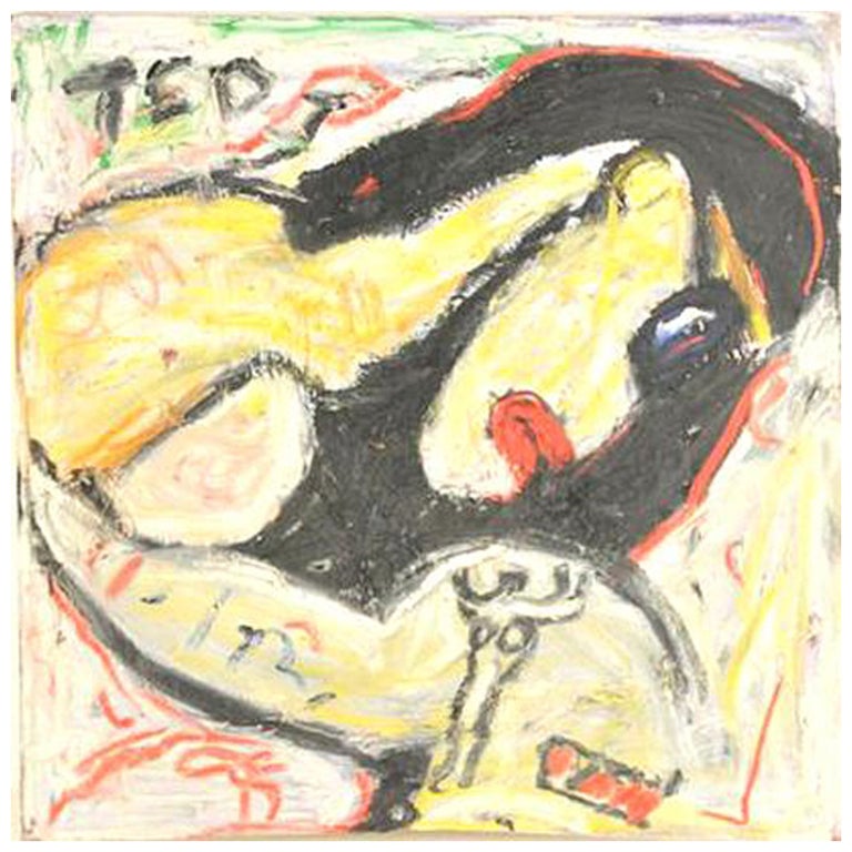 Abstract Expressionist Oil on Canvas by Theodore Roy Turner
