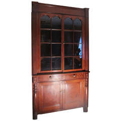 Early 19th Century Cherry Corner Cupboard 7