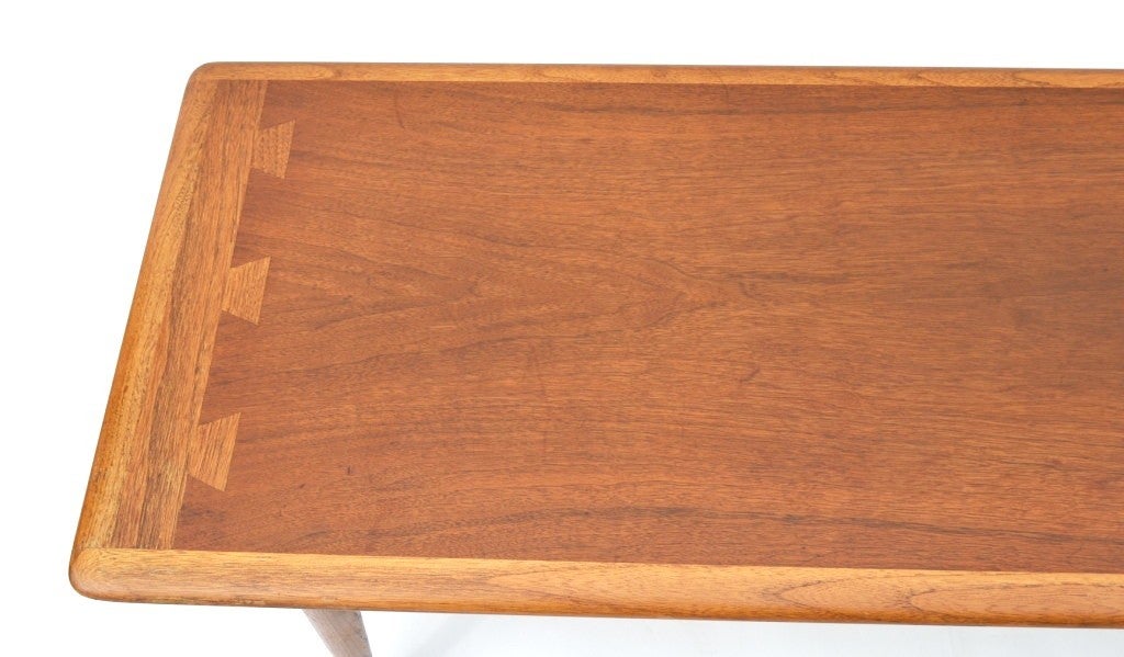 20th Century Mid Century Walnut Coffee or Cocktail Table by Lane
