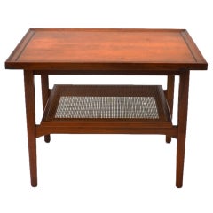 Single Mid-Century Walnut Side Table by Drexel