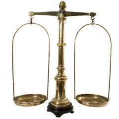 Antique 19th Century English Brass Scale