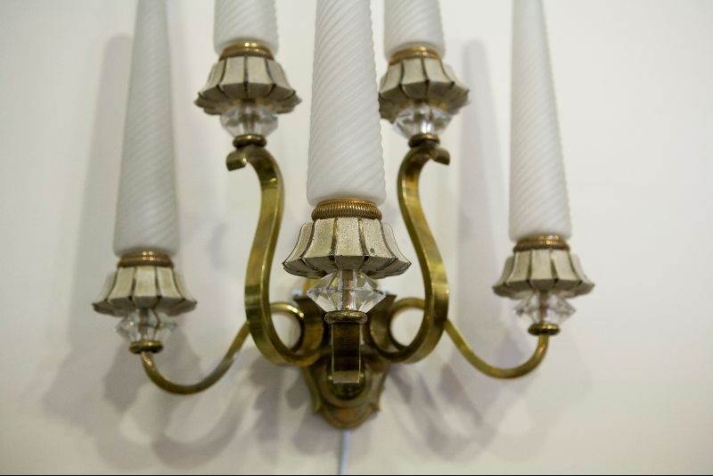Pair of Art Deco Sevres Sconces