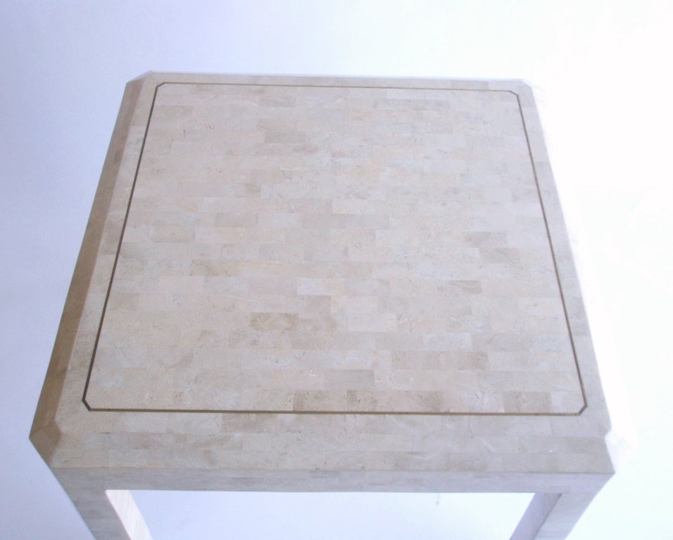 Single Mid Century Tessellated Marble Table By Maitland Smith In Good Condition In New York, NY