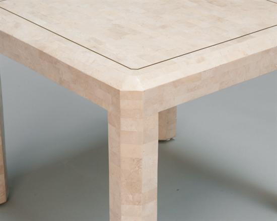 Stone Single Mid Century Tessellated Marble Table By Maitland Smith