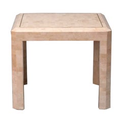 Single Mid Century Tessellated Marble Table By Maitland Smith 1