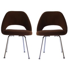 Pair of Mid Century Executive Chairs by Eero Saarinen for Knoll