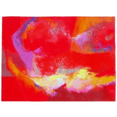 "Salome" Abstract Oil on Canvas by Jean Sampson 6