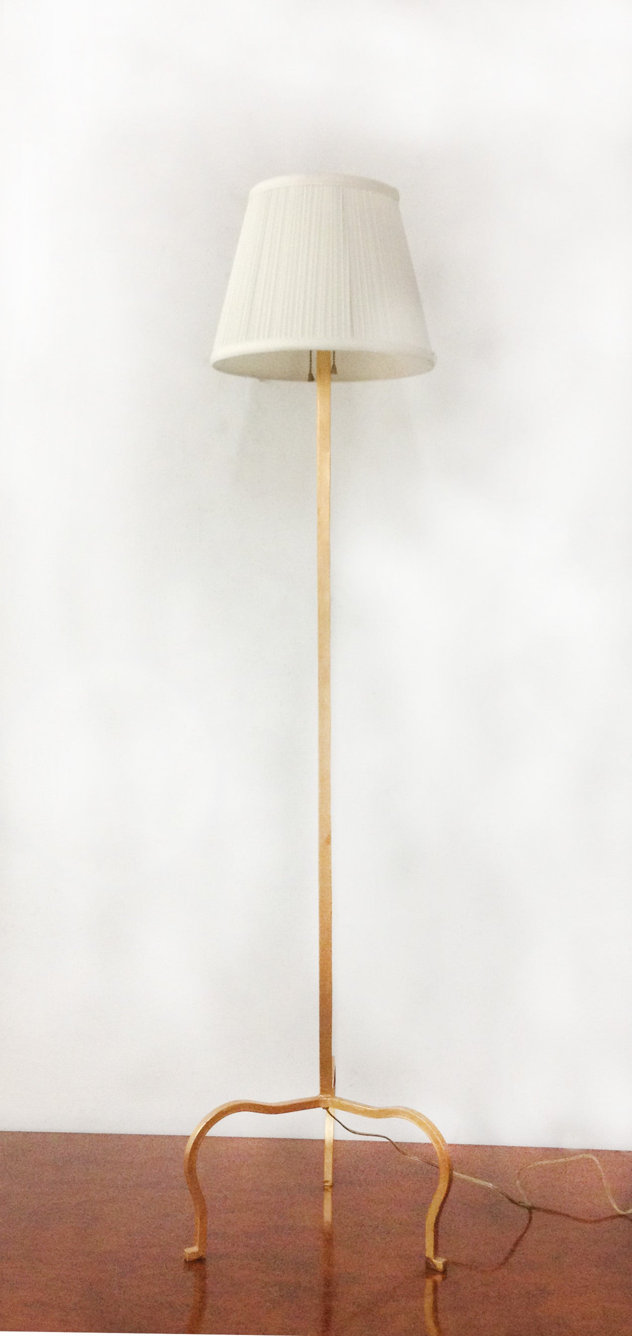 A vintage Parish-Hadley gilt iron floor lamp designed and retailed by Mrs. Henry 