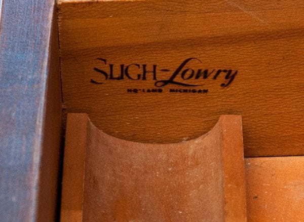 sligh lowry leather top desk