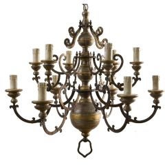 Vintage Florentine Three Tier Chandelier