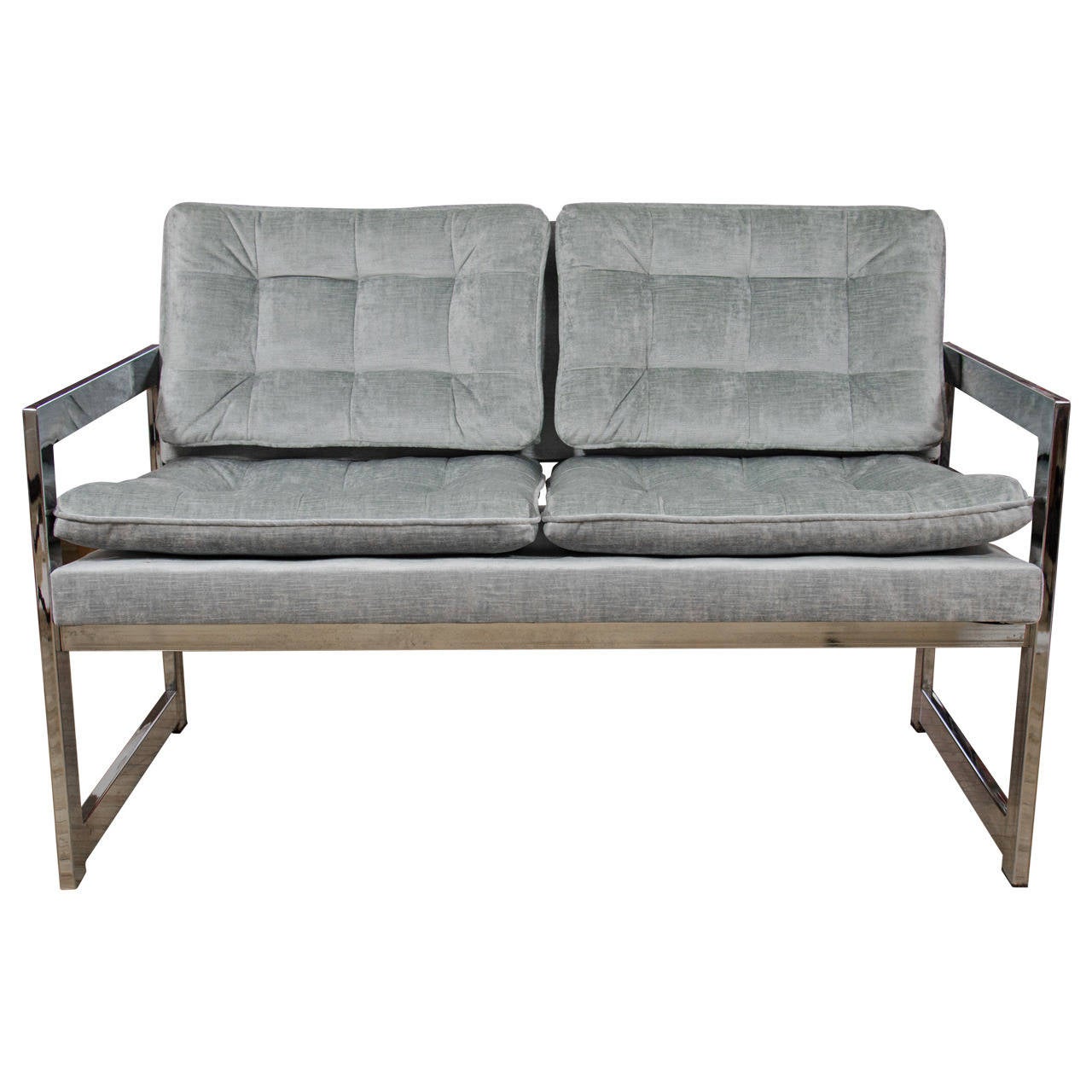 Mid Century Chrome And Velvet Loveseat . Mid Century Chrome And Velvet Loveseat At Stdibs mid century chrome and velvet loveseat . mid century chrome and velvet loveseat at stdibs