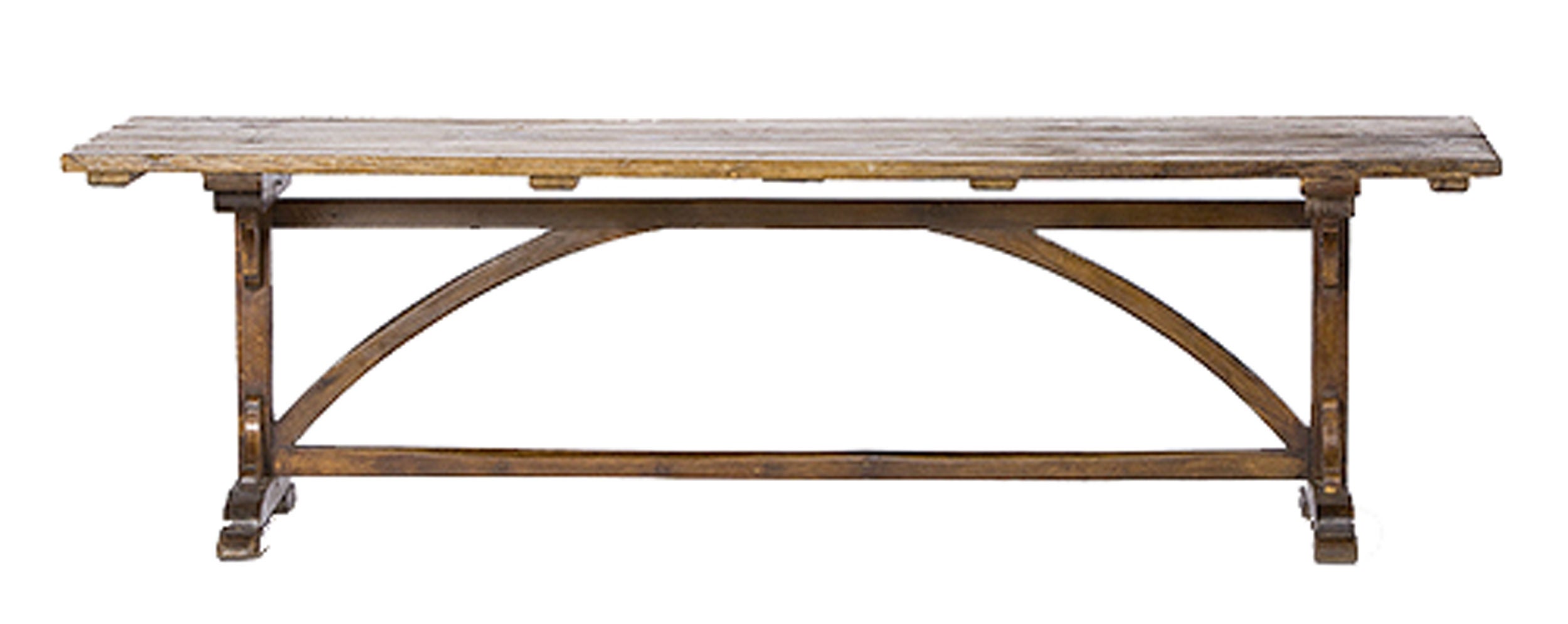A Fine Elm Wood Swedish Farm Table.<br />
<br />
Reduced From: $28,000