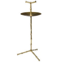 Mid-Century Brass Faux Bamboo Stand by Maison Bagues, France, 1960s