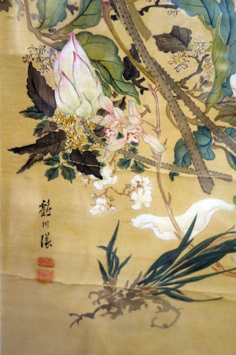 chinese silk paintings
