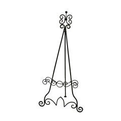 Scrolled Wrought Iron Easel