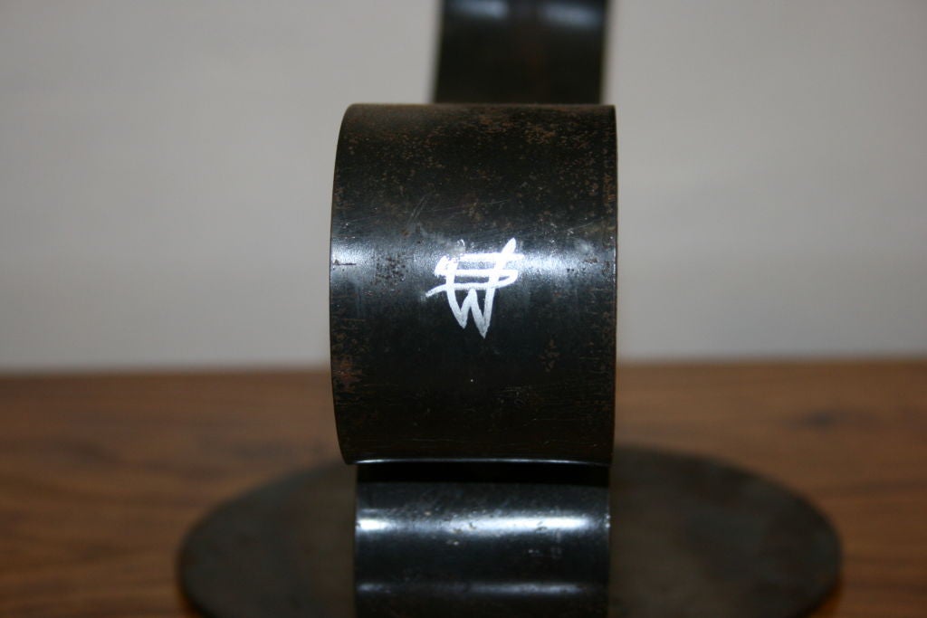 Mid Century Metal Snake Sculpture