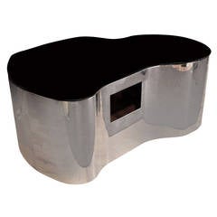 Karl Springer Style Custom Free Form Cut Out Design Coffee Table